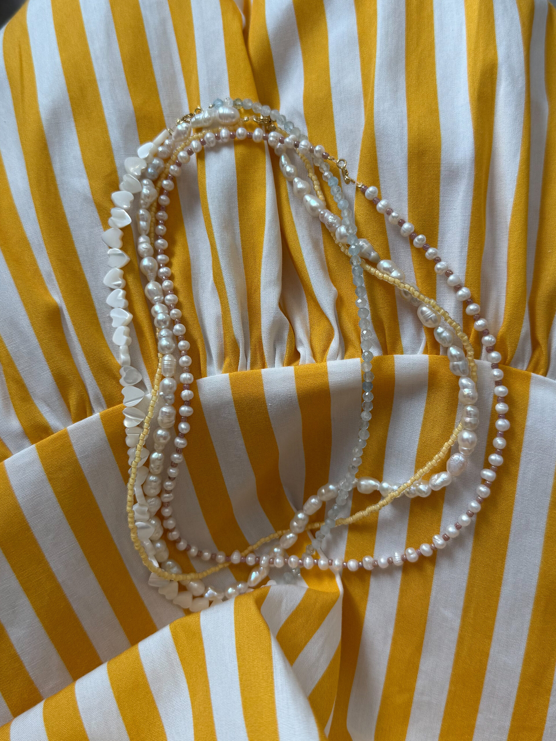 NASZYJNIK MASEŁKOWE PERŁY - obrazek 4