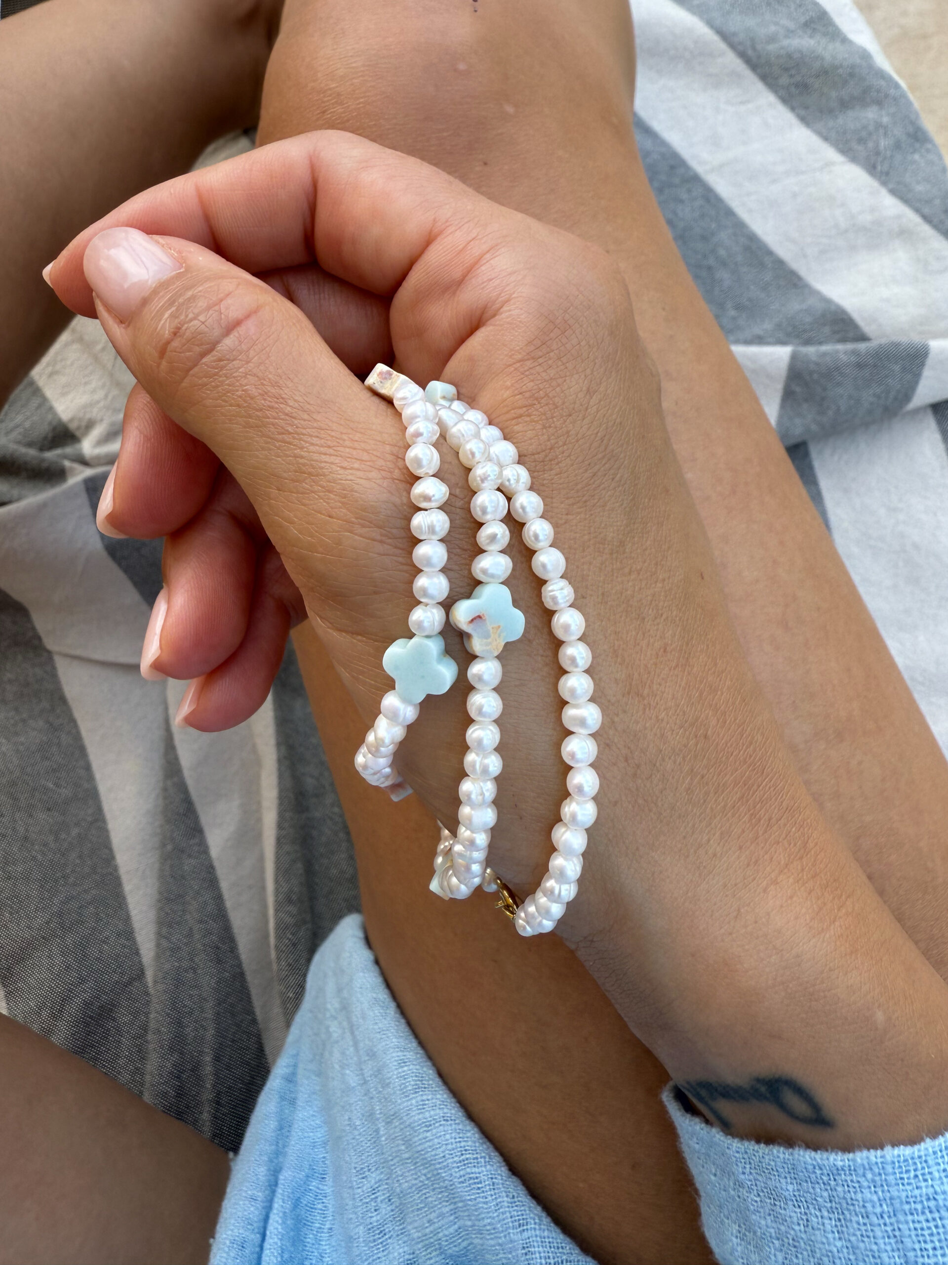 BRANSOLETKA KONICZYNKI NA PERŁACH - obrazek 3