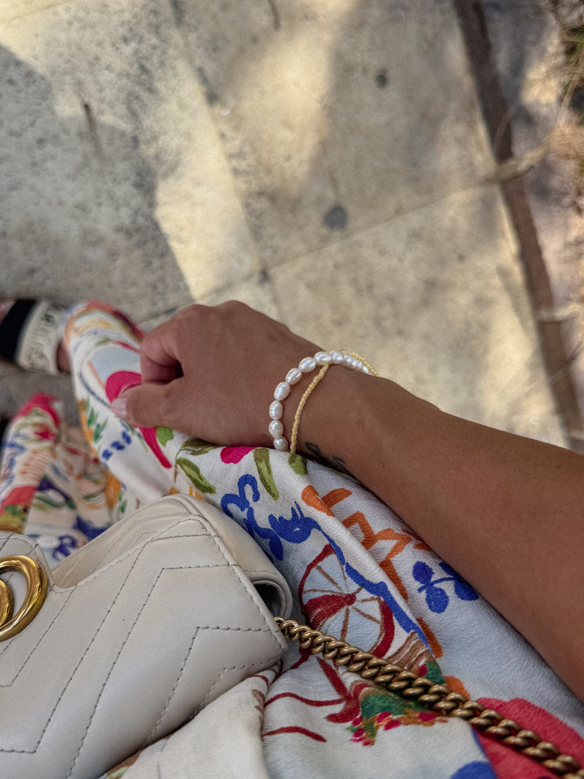 BRANSOLETKA MASEŁKOWE PERŁY - obrazek 4