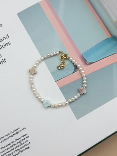 BRANSOLETKA KONICZYNKI NA PERŁACH