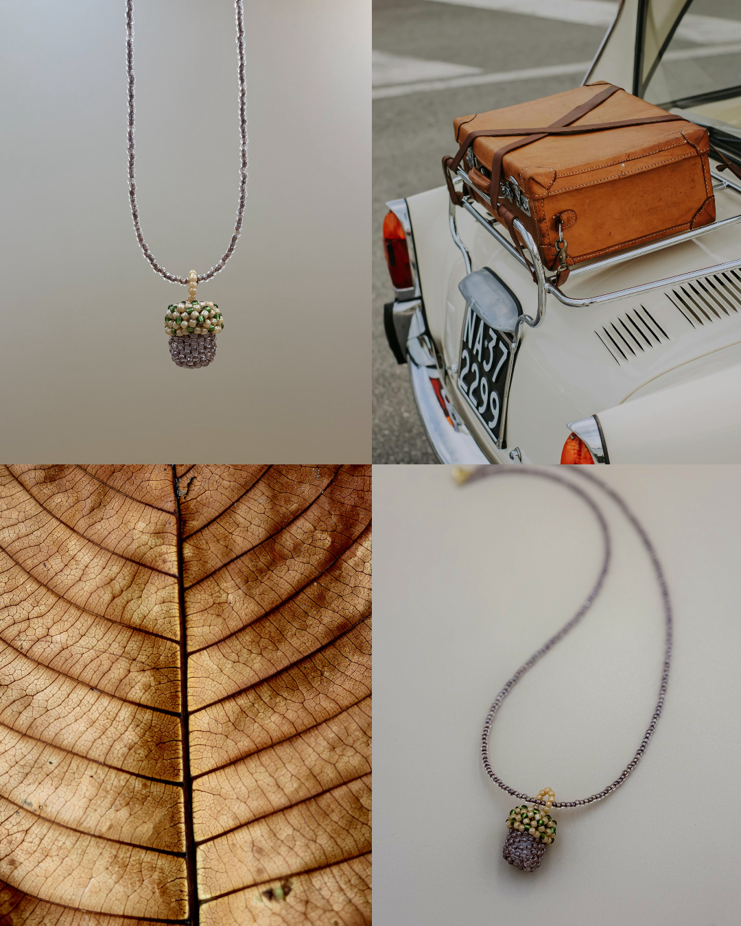 NASZYJNIK Z KORALIKOWYM ŻOŁĘDZIEM - obrazek 4