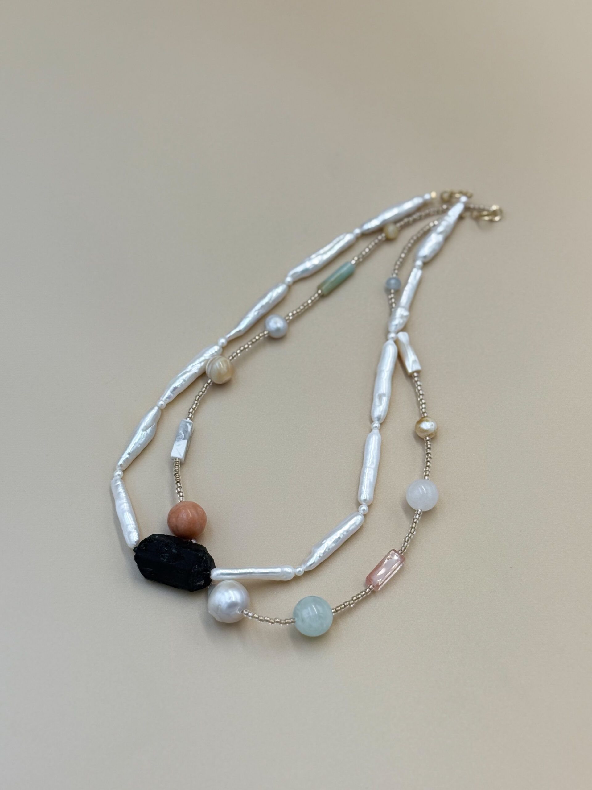 NASZYJNIK HAPPY SOUL VINTAGE Z BAROKOWĄ PERŁĄ - obrazek 3