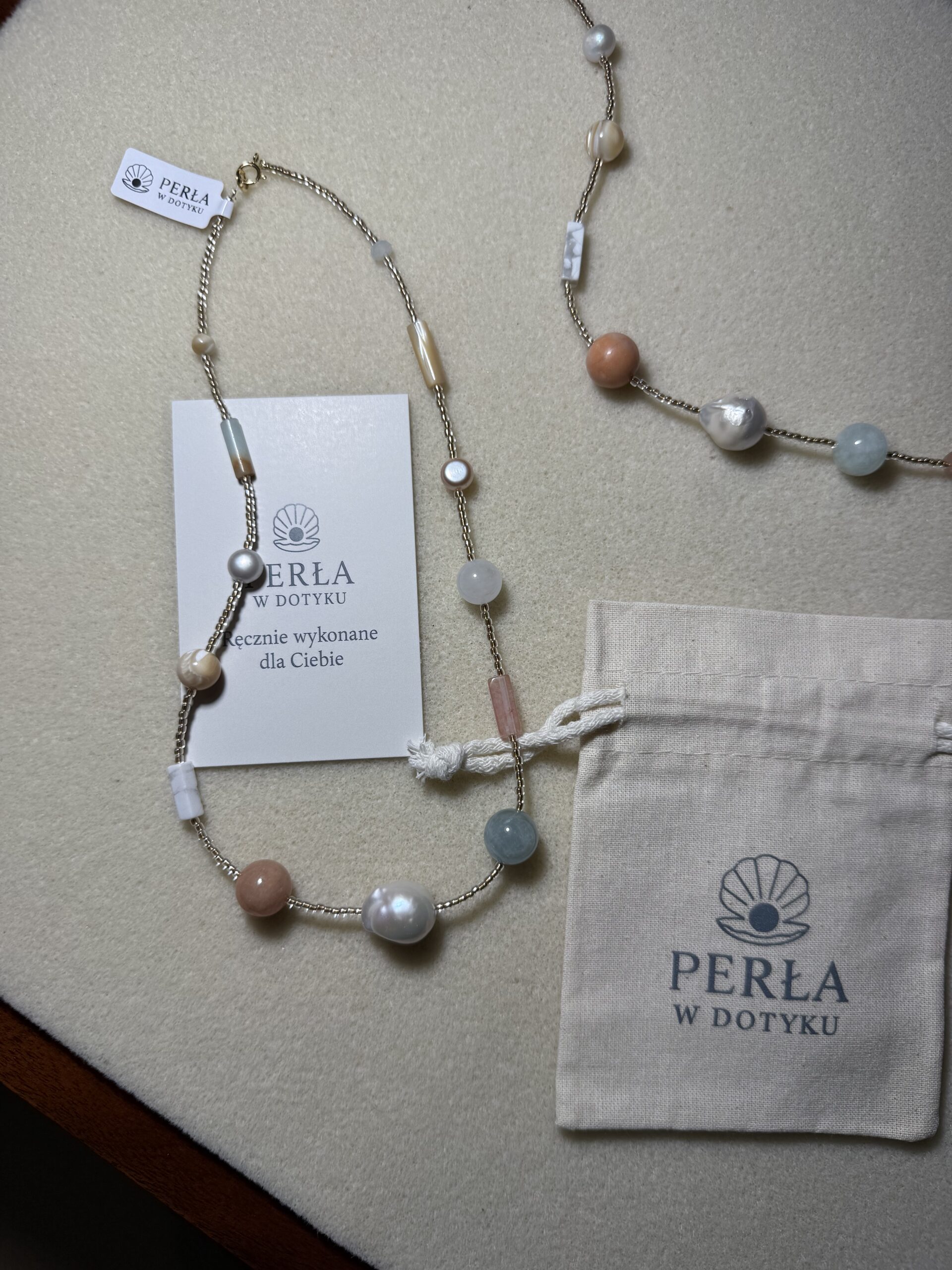 NASZYJNIK HAPPY SOUL VINTAGE Z BAROKOWĄ PERŁĄ - obrazek 5