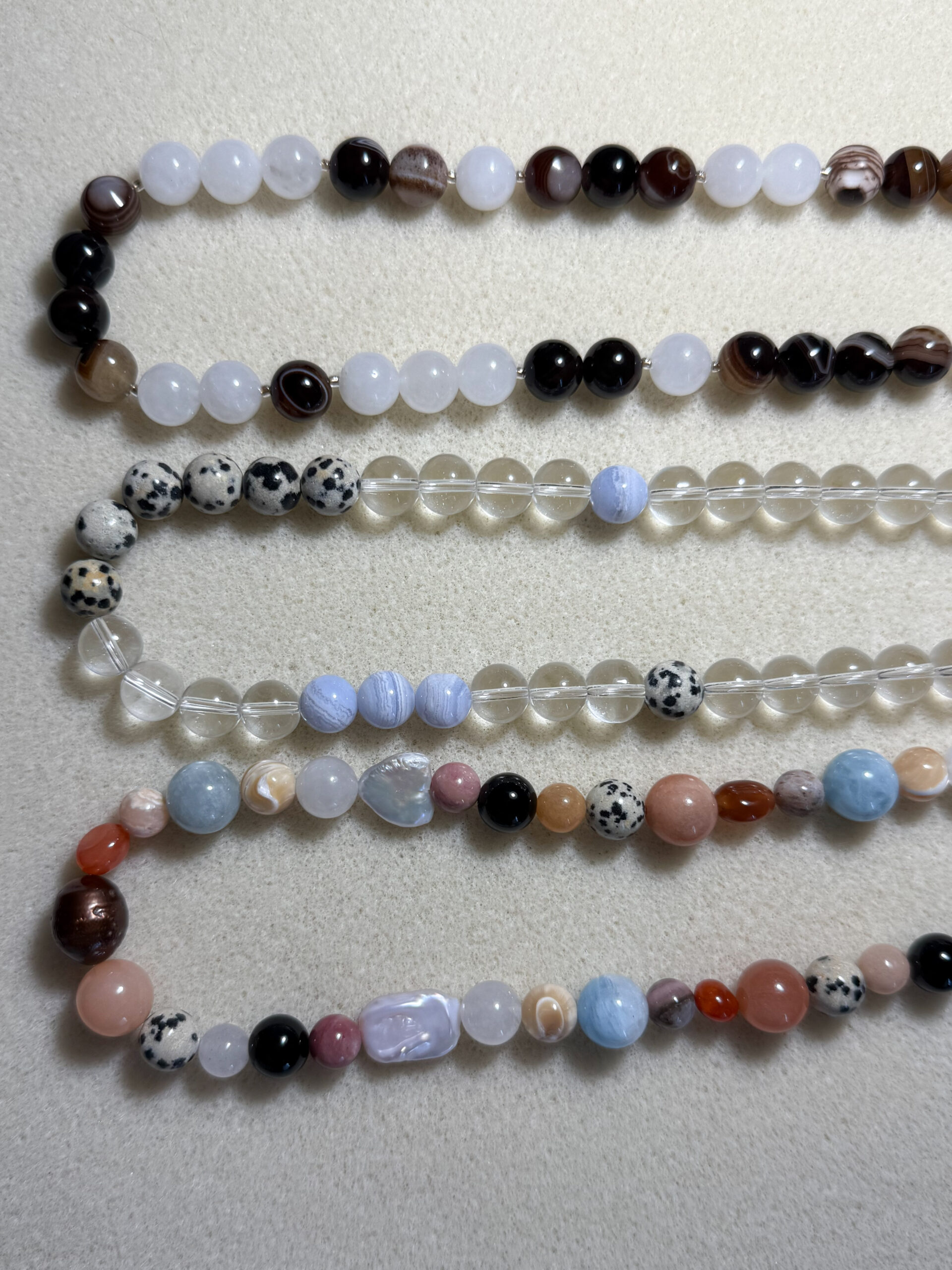 NASZYJNIK KOSMOS Z PERŁAMI - obrazek 3