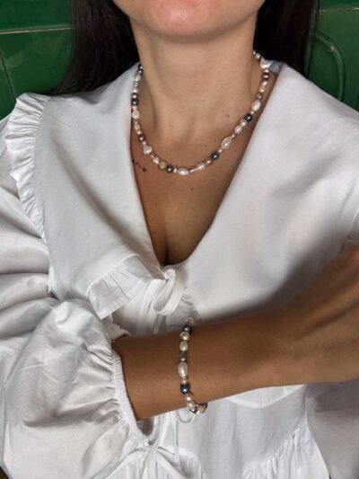 BRANSOLETKA MULTICOLOR PERŁY