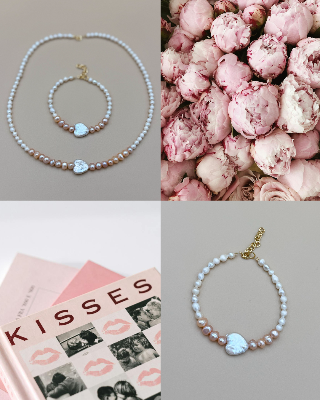 NASZYJNIK HAPPY LOVE NA PERŁACH - obrazek 4