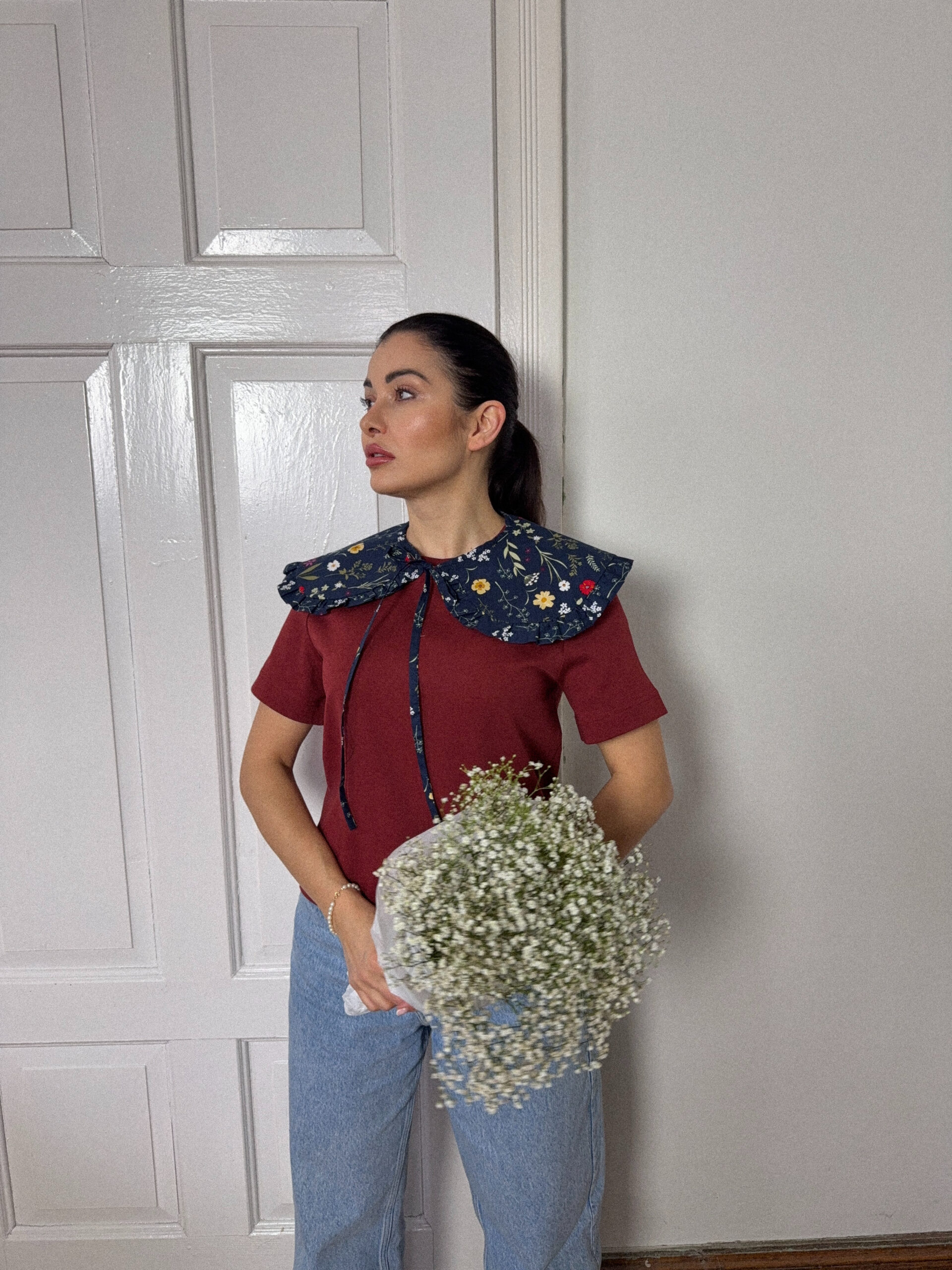 KOŁNIERZYK OZDOBNY GRANATOWA ŁĄKA - obrazek 3