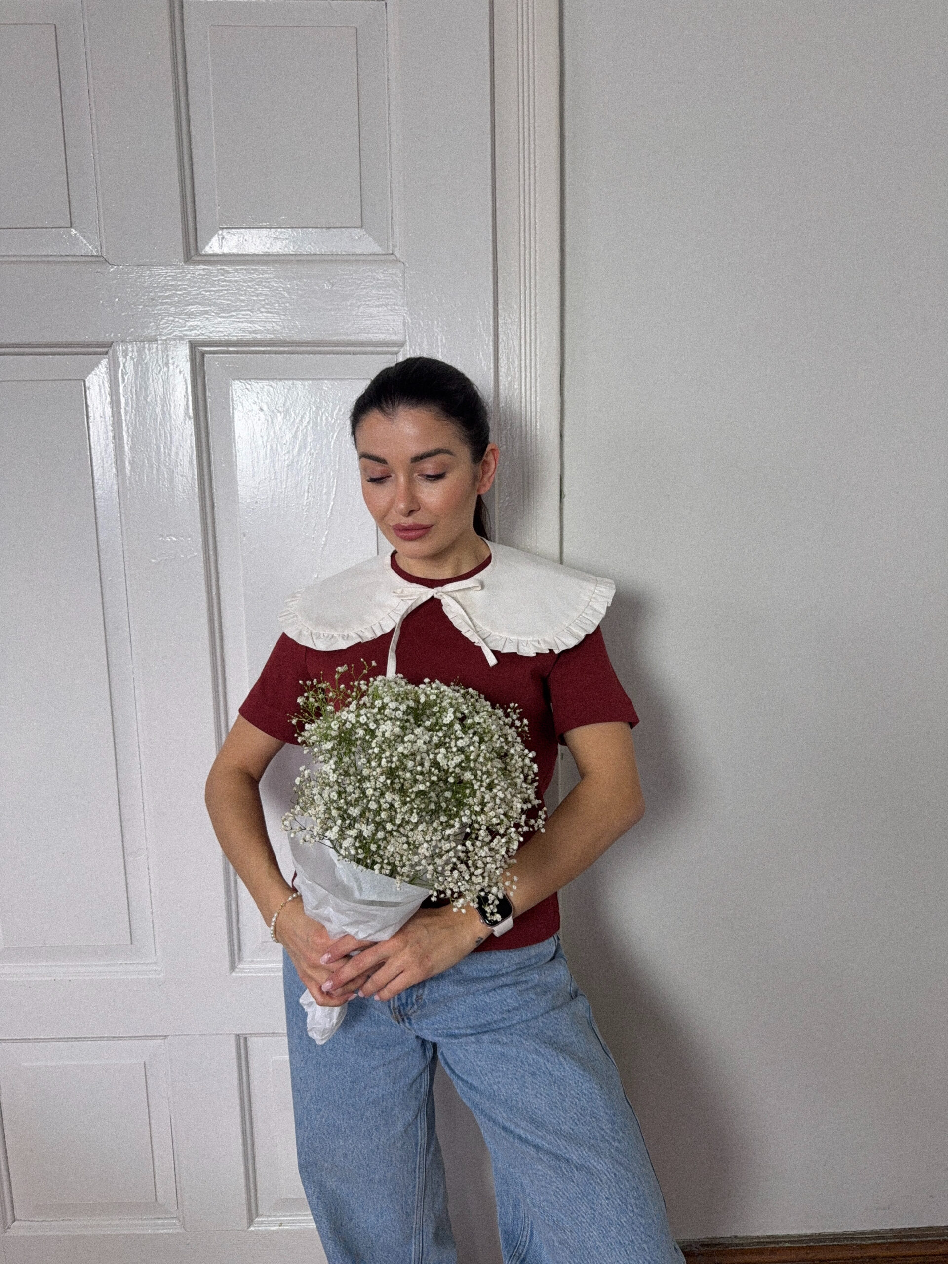 KOŁNIERZYK OZDOBNY OFF WHITE - obrazek 2