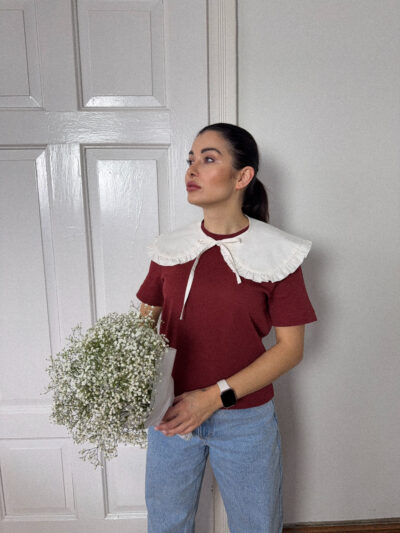 KOŁNIERZYK OZDOBNY OFF WHITE