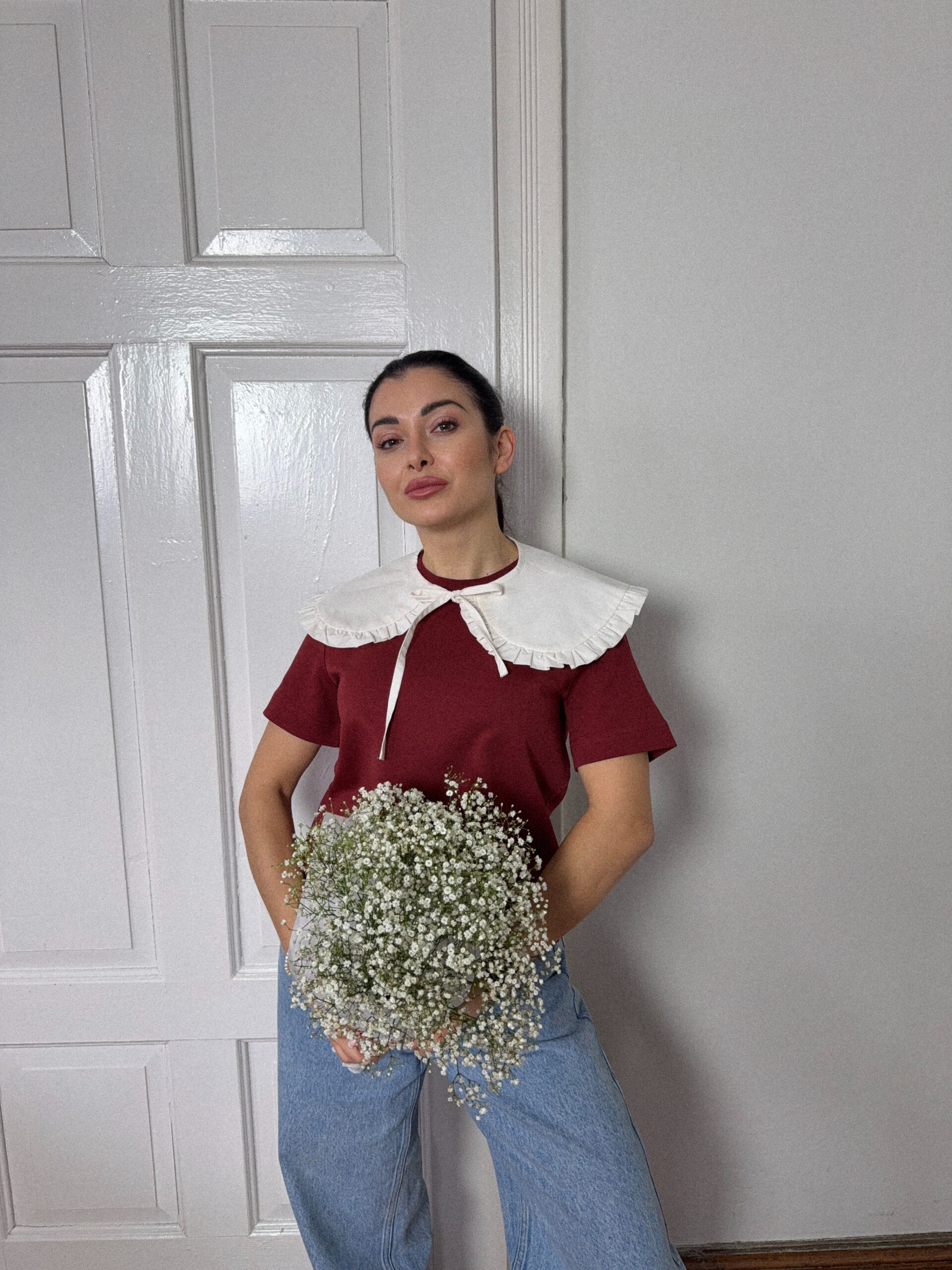 KOŁNIERZYK OZDOBNY OFF WHITE - obrazek 3